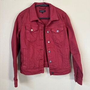 Women's Red Jean Jacket
